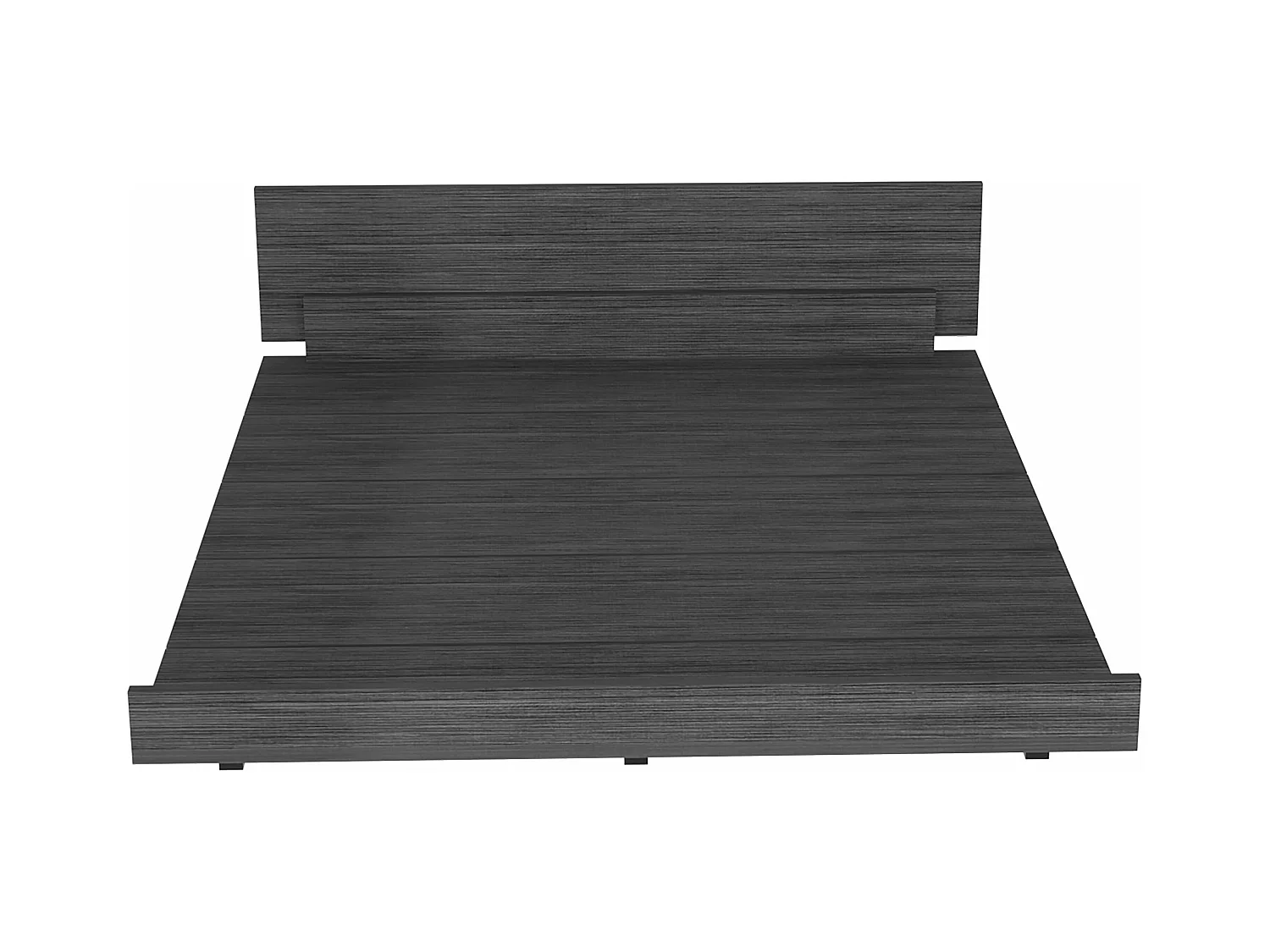 Cadre de lit Queen Kaia, 51,6 cm à x 212,5 cm P x 160 cm L, gris