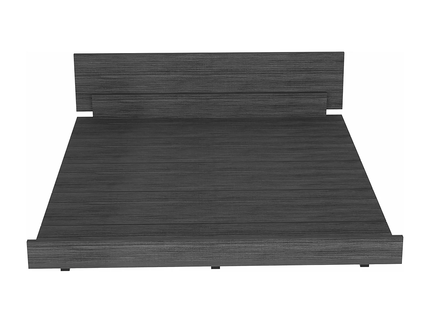 Base letto Kaia Queen, con struttura 51,6 cm H X 212,5 cm P X 160 cm L Rovere grigio