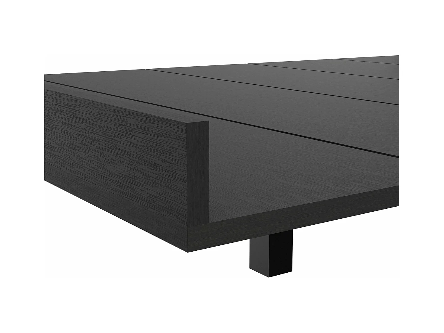 Cadre de lit Queen Kaia, 51,6 cm à x 212,5 cm P x 160 cm L, noir