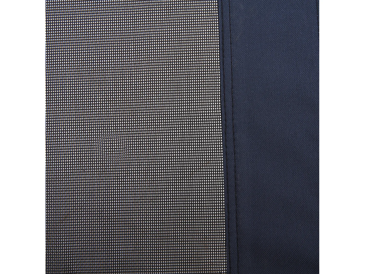 Lit pour chien chat lit de camp grand confort sur pieds tissu oxford textilène micro-perforé 76L x 61l x 18H cm bleu marine noir