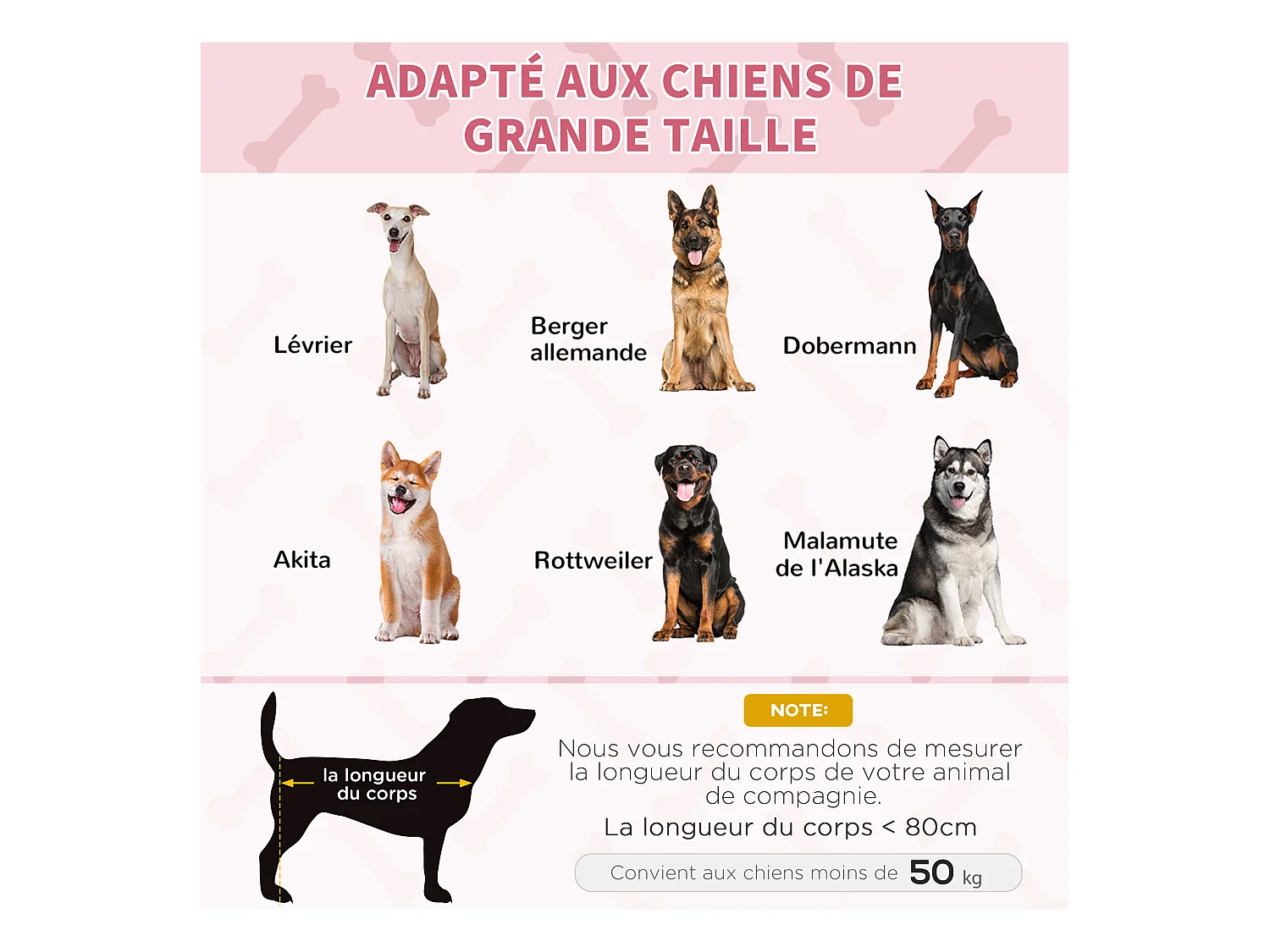 Lit sur pieds XXL pour chien chat lit de camp animal lit surélevé Oxford textilène micro-perforé dim. 122L x 92l x 23H cm rouge