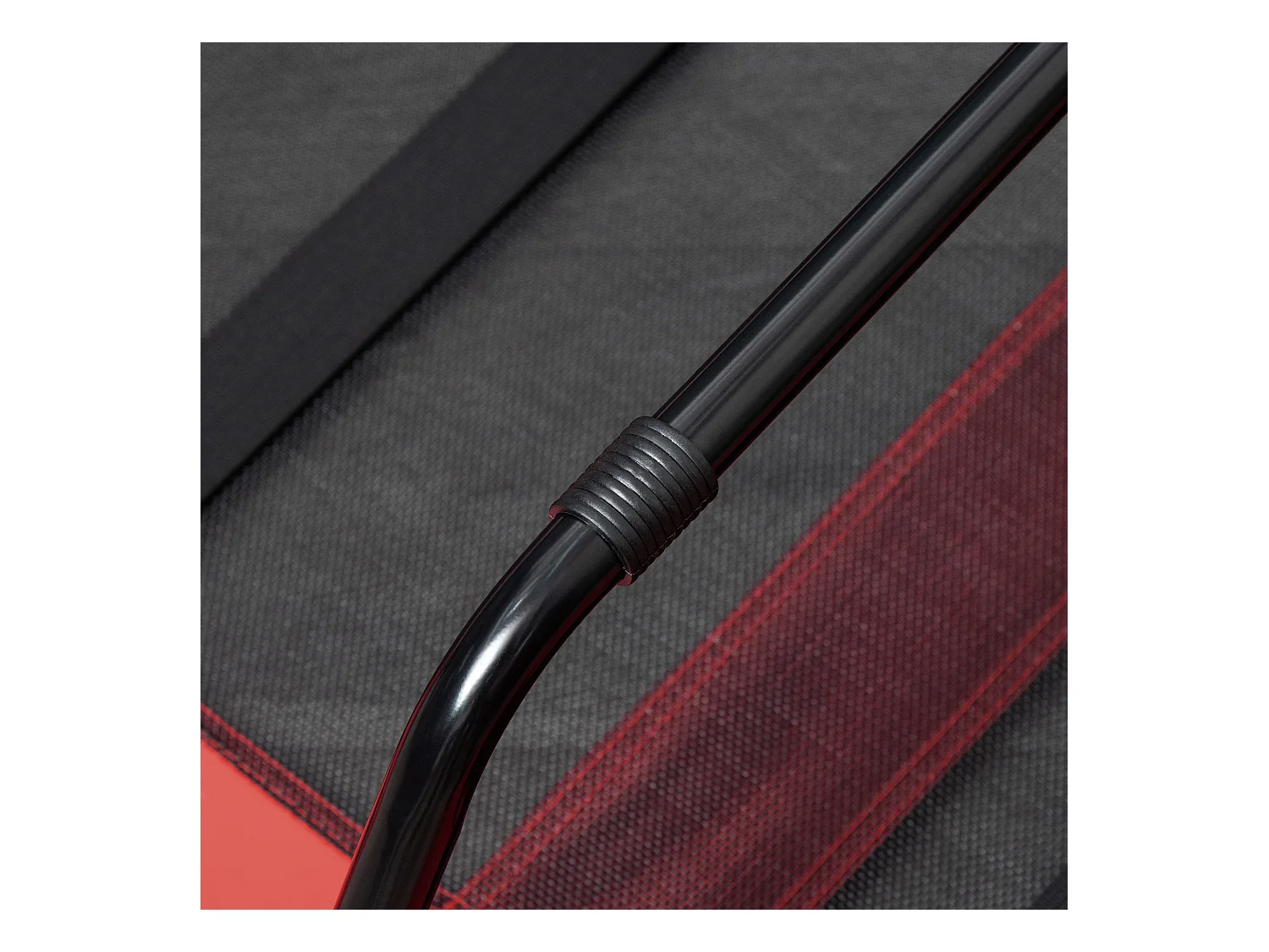 Lit sur pieds XXL pour chien chat lit de camp animal lit surélevé Oxford textilène micro-perforé dim. 122L x 92l x 23H cm rouge