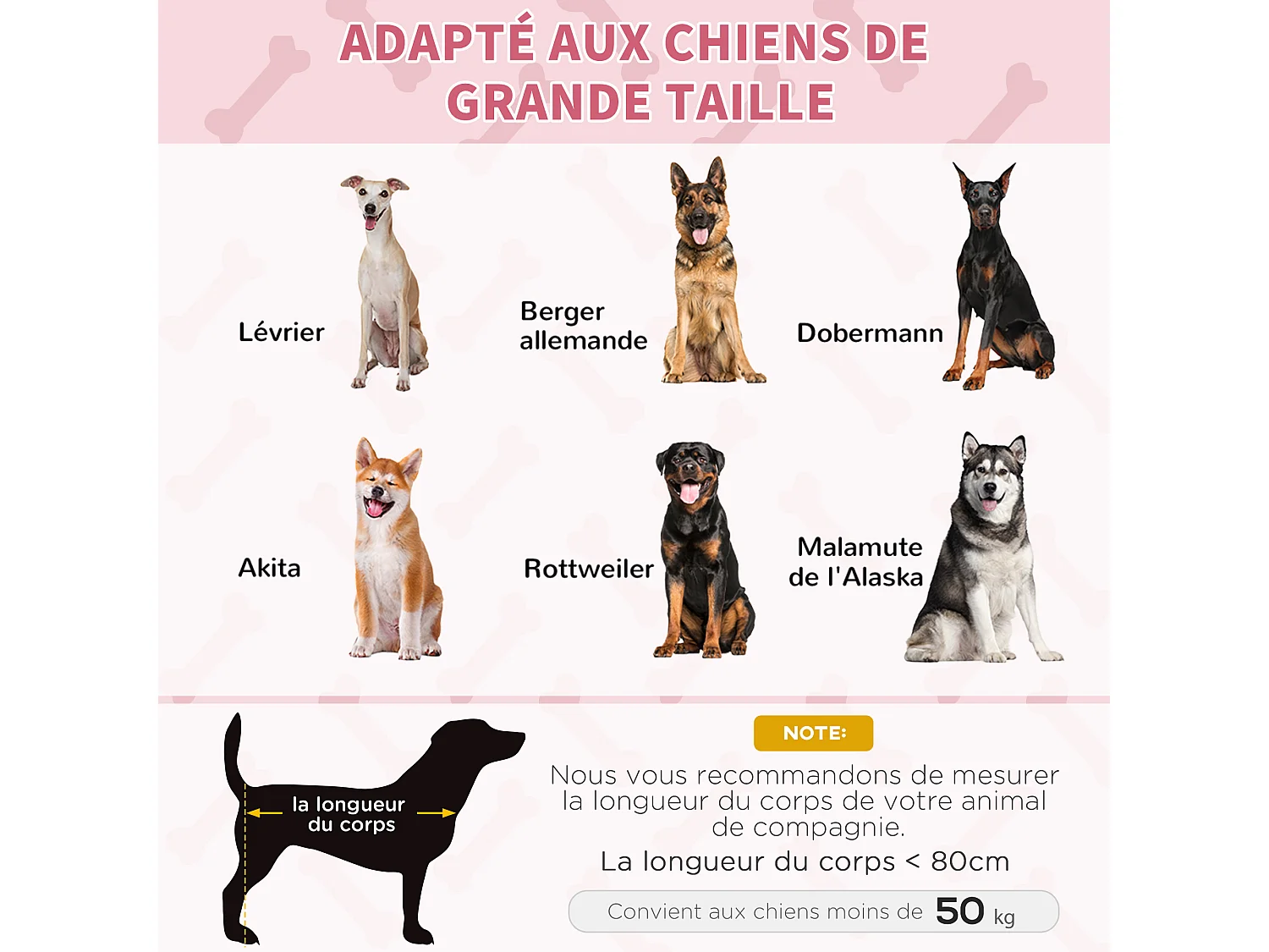 Lit sur pieds XXL pour chien chat lit de camp animal lit surélevé Oxford textilène micro-perforé dim. 122L x 92l x 23H cm rouge