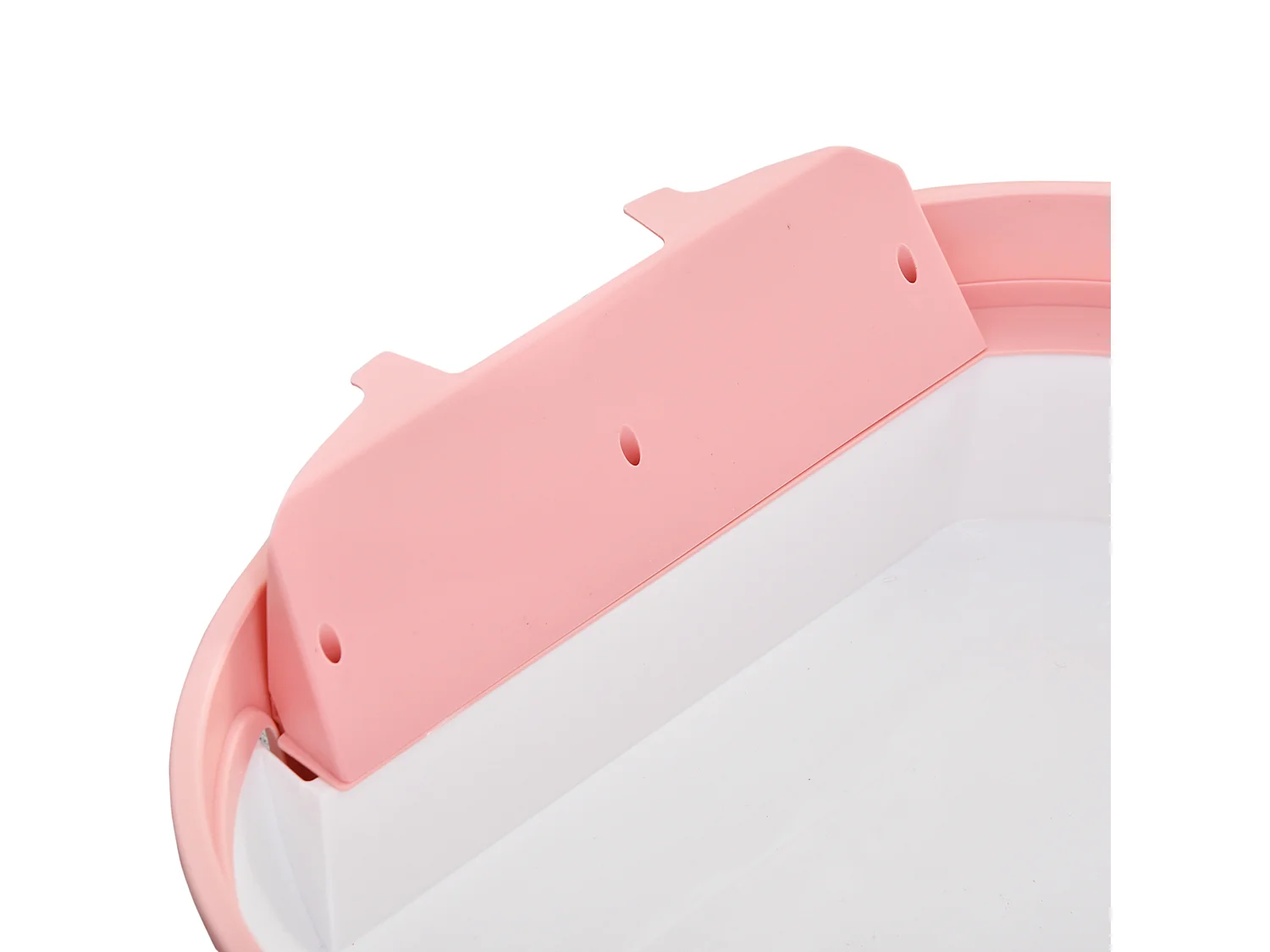 Maison de toilette portable pour chat tiroir à litière coulissant porte battante lucarne + pelle fournis dim. 47L x 55l x 44H cm rose