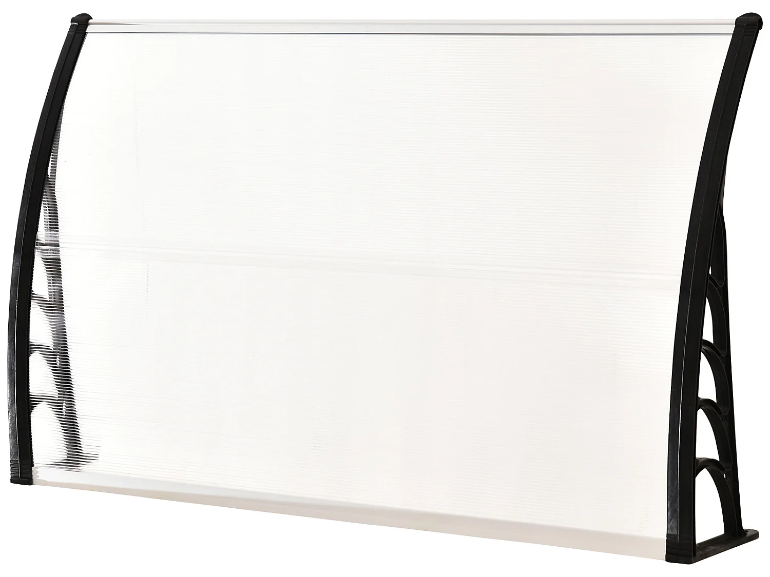 Tejadillo de protección transparente 150x90x25cm Outsunny