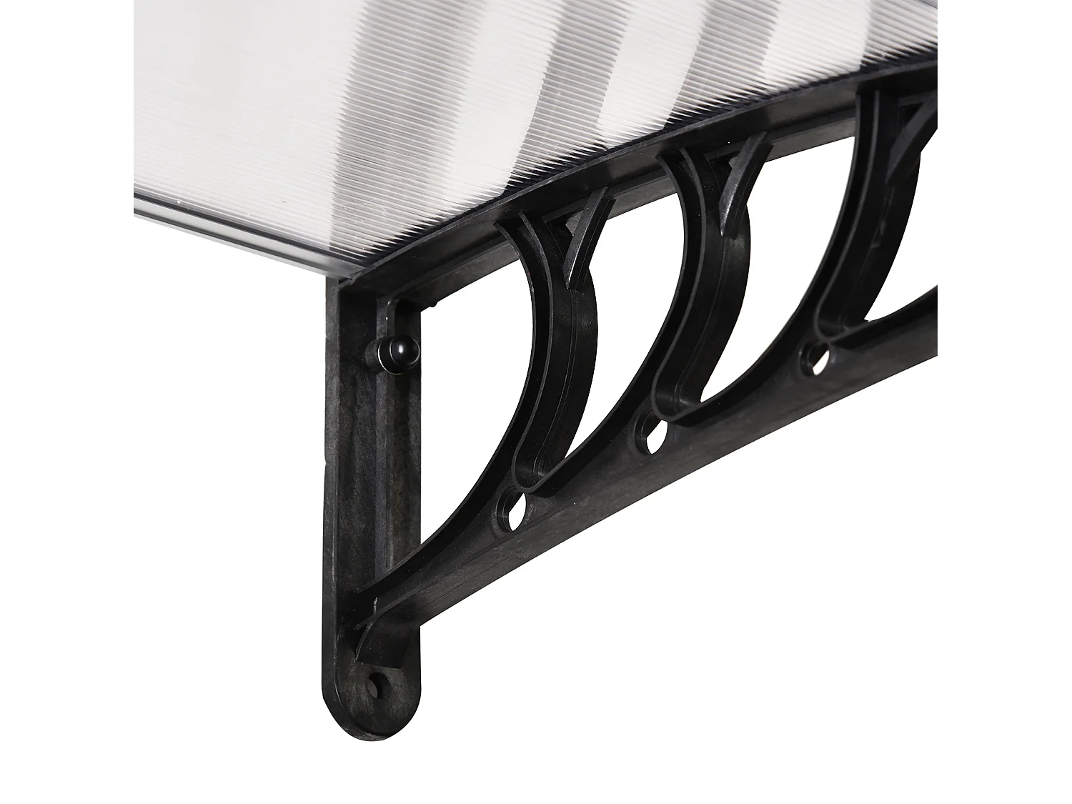 Tejadillo de protección transparente 150x90x25cm Outsunny