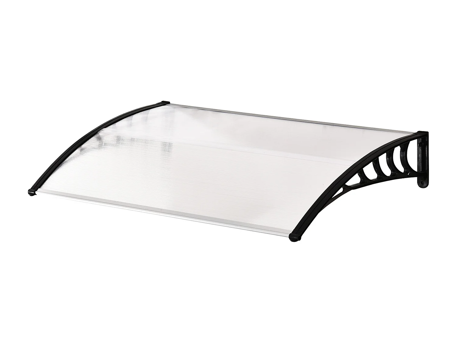 Tejadillo de protección transparente 122x89x24 cm Outsunny