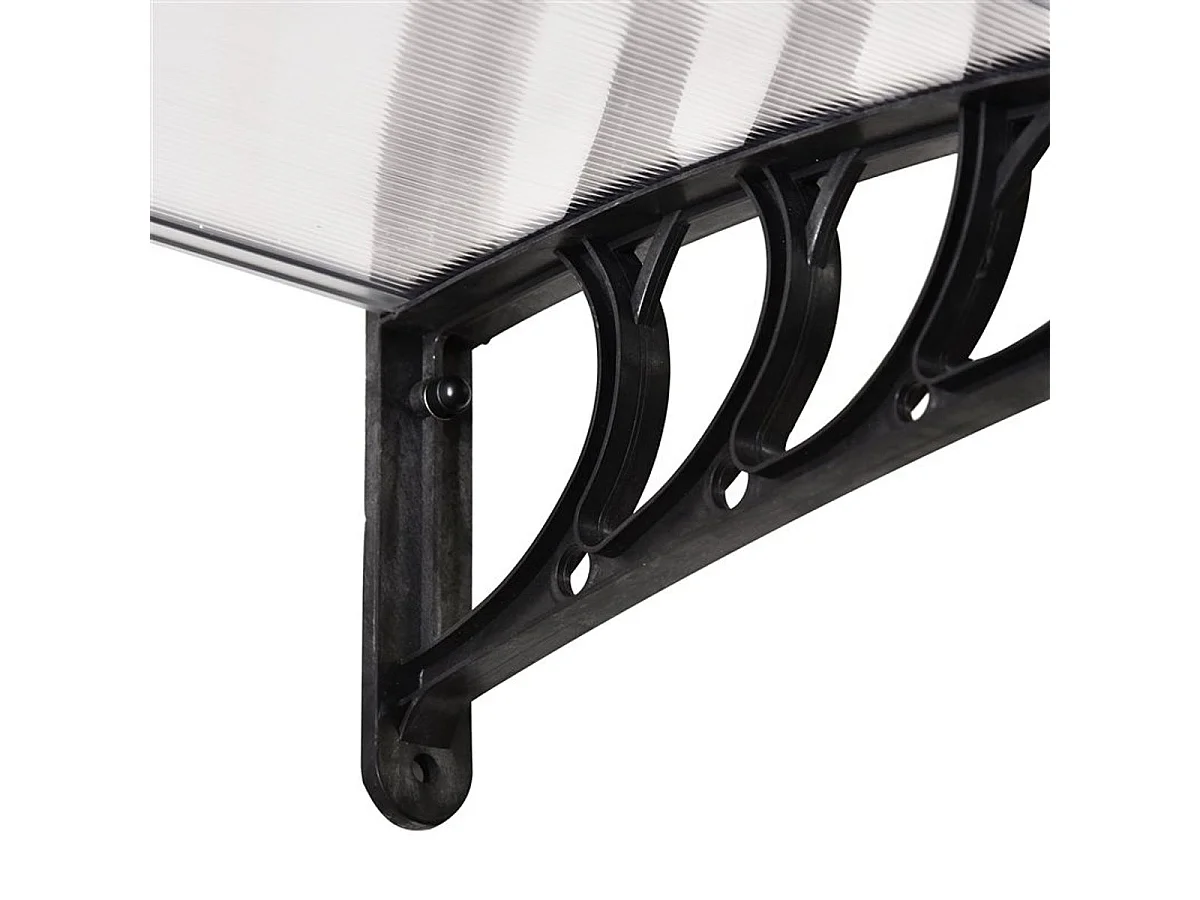 Tejadillo de protección transparente 122x89x24 cm Outsunny