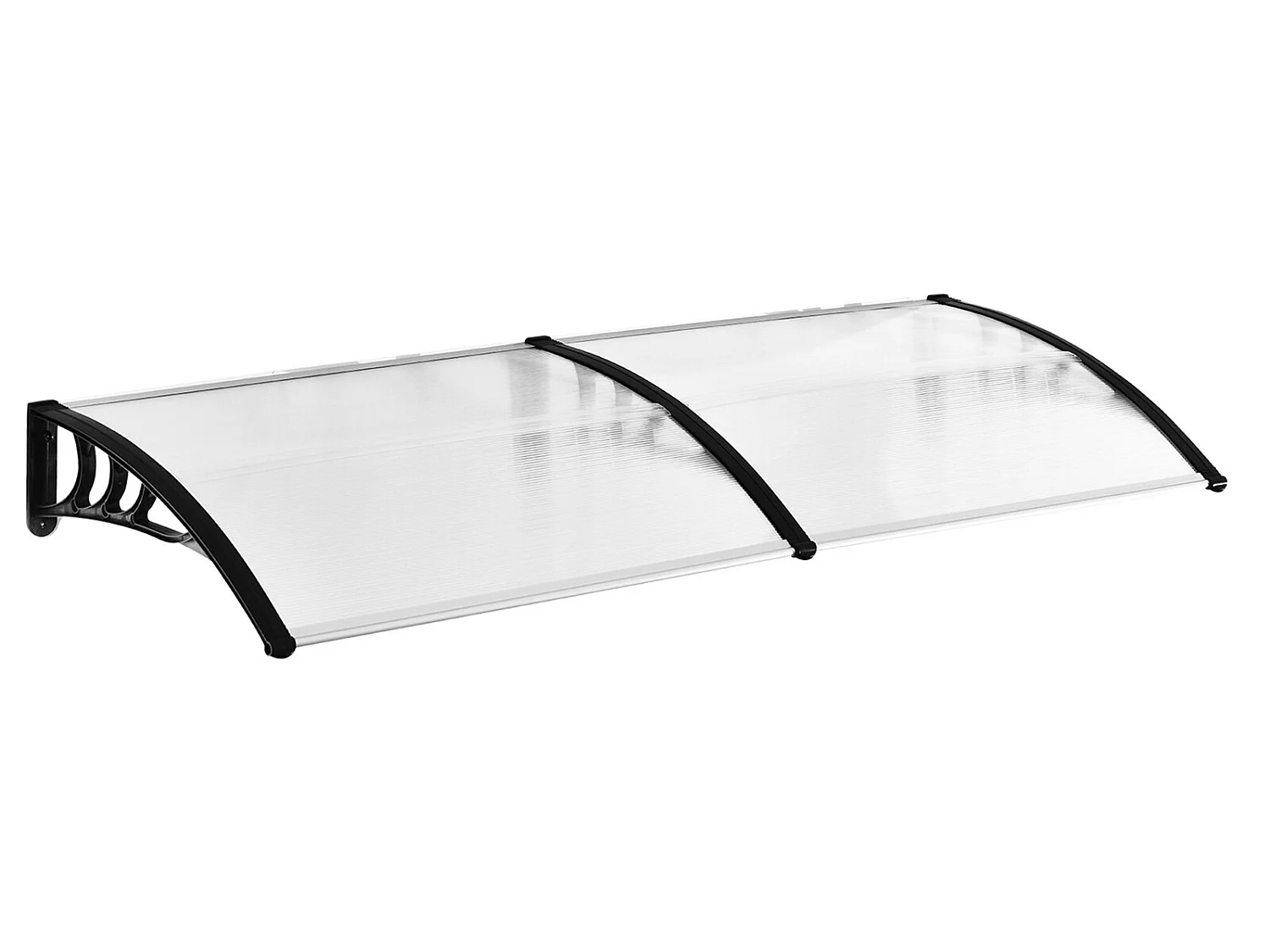 Tejadillo de protección transparente 195x75x23 cm Outsunny