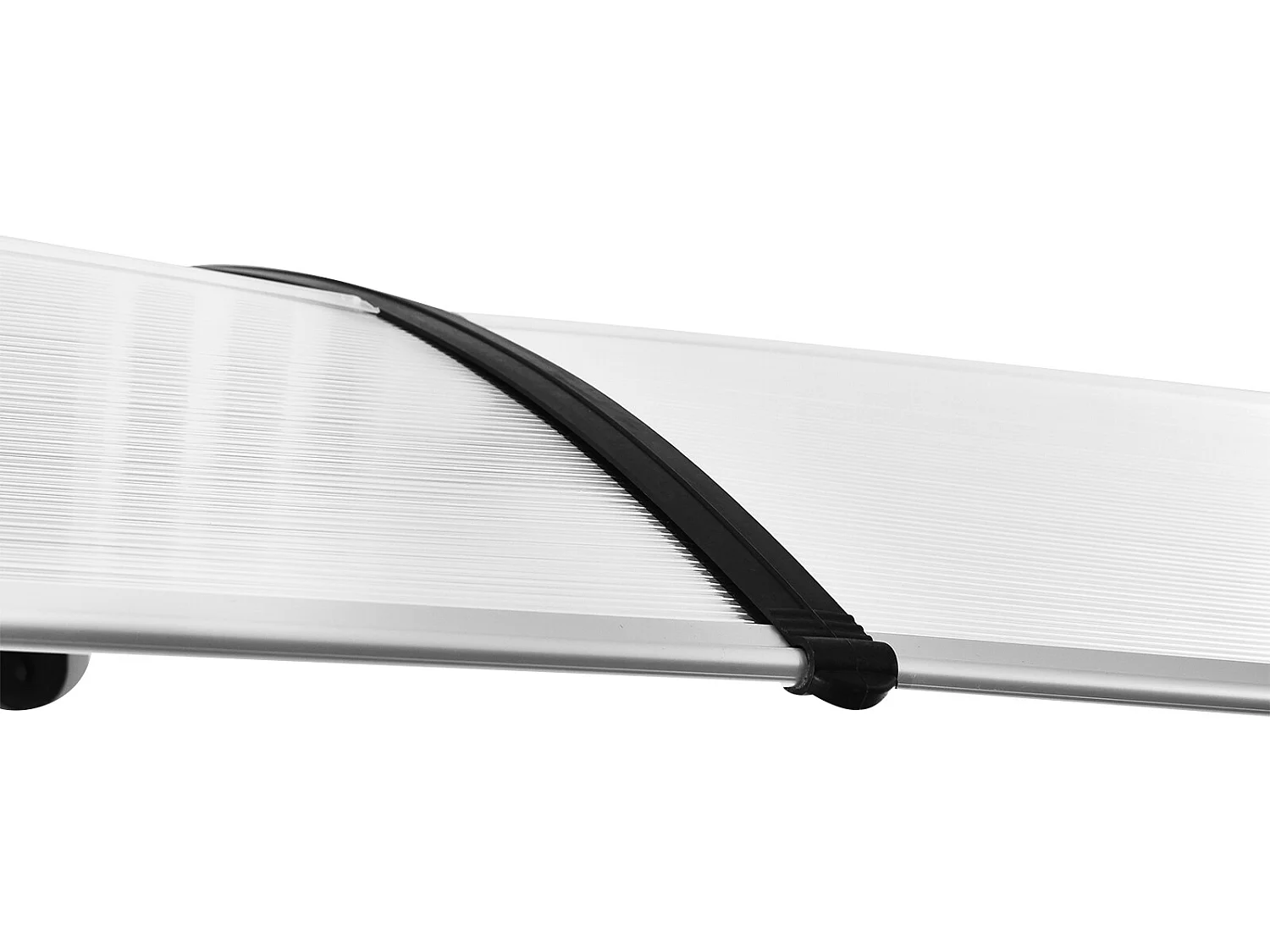 Tejadillo de protección transparente 195x75x23 cm Outsunny