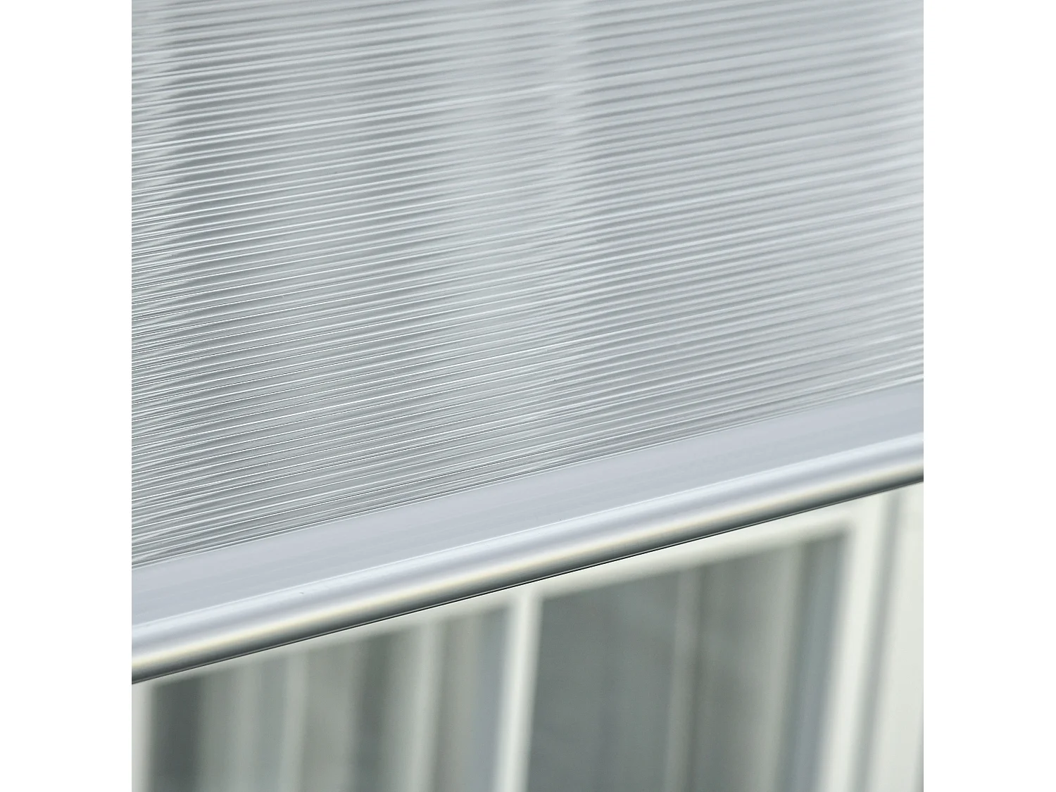 Tejadillo de protección transparente 303x96x27 cm Outsunny