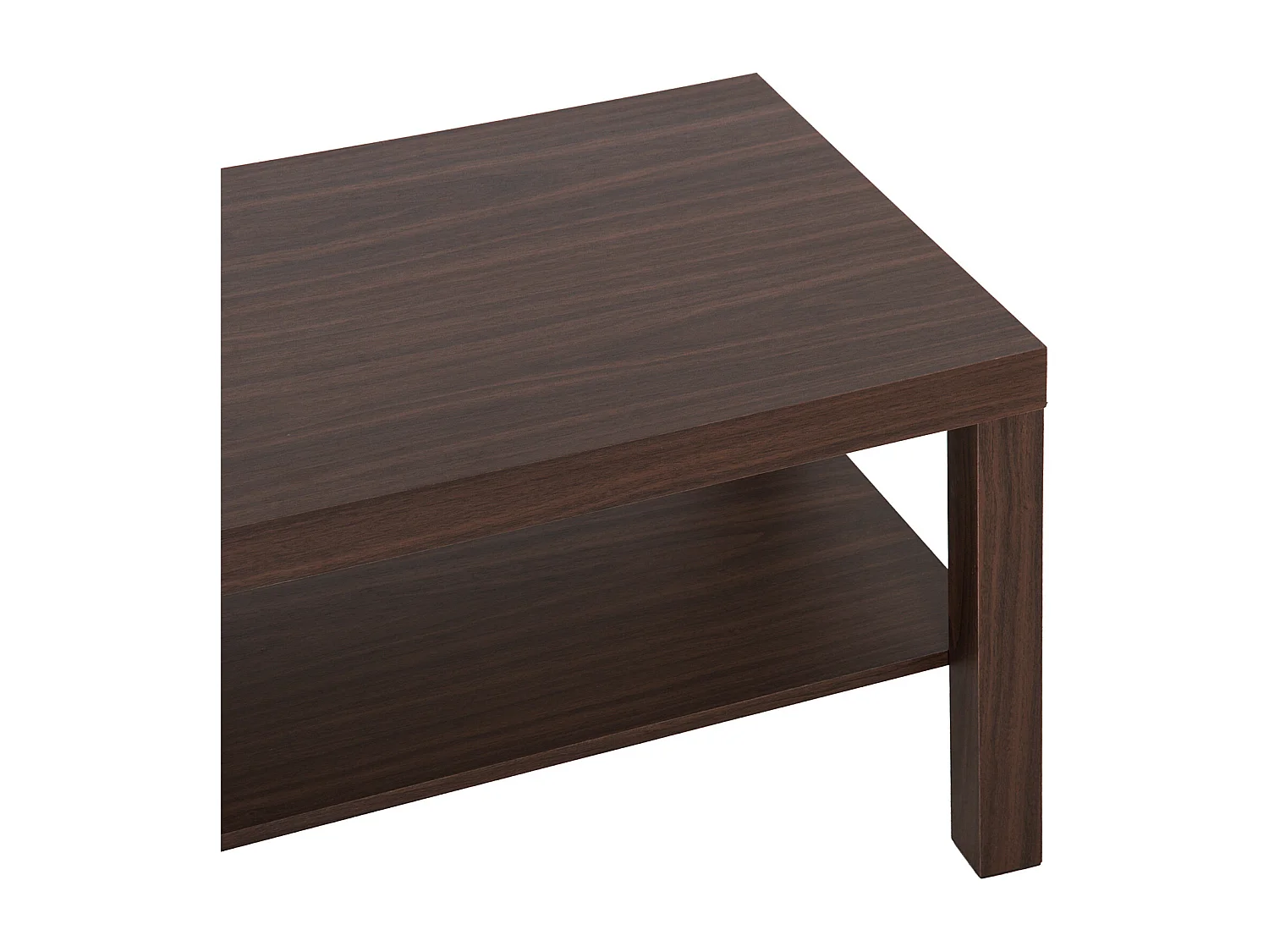 Mesa de centro nogal 90x45x40,5cm HOMCOM
