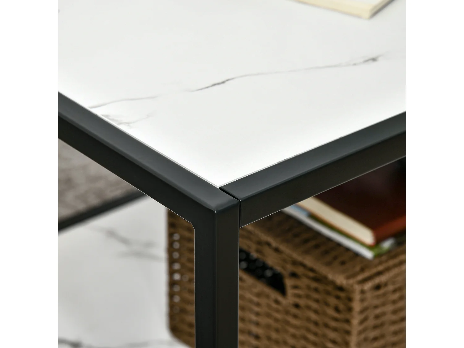 Mesa de centro blanco 120x60x46 cm HOMCOM