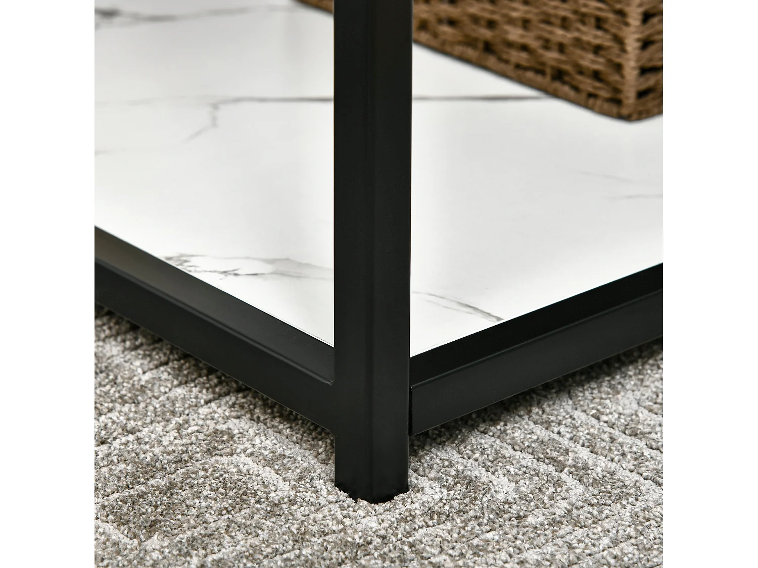 Mesa de centro blanco 120x60x46 cm HOMCOM