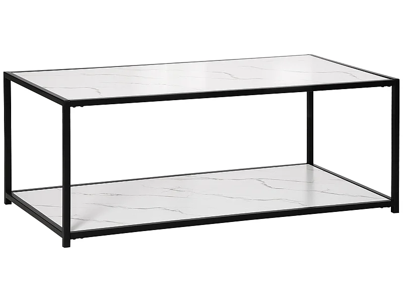 Mesa de centro blanco 120x60x46 cm HOMCOM