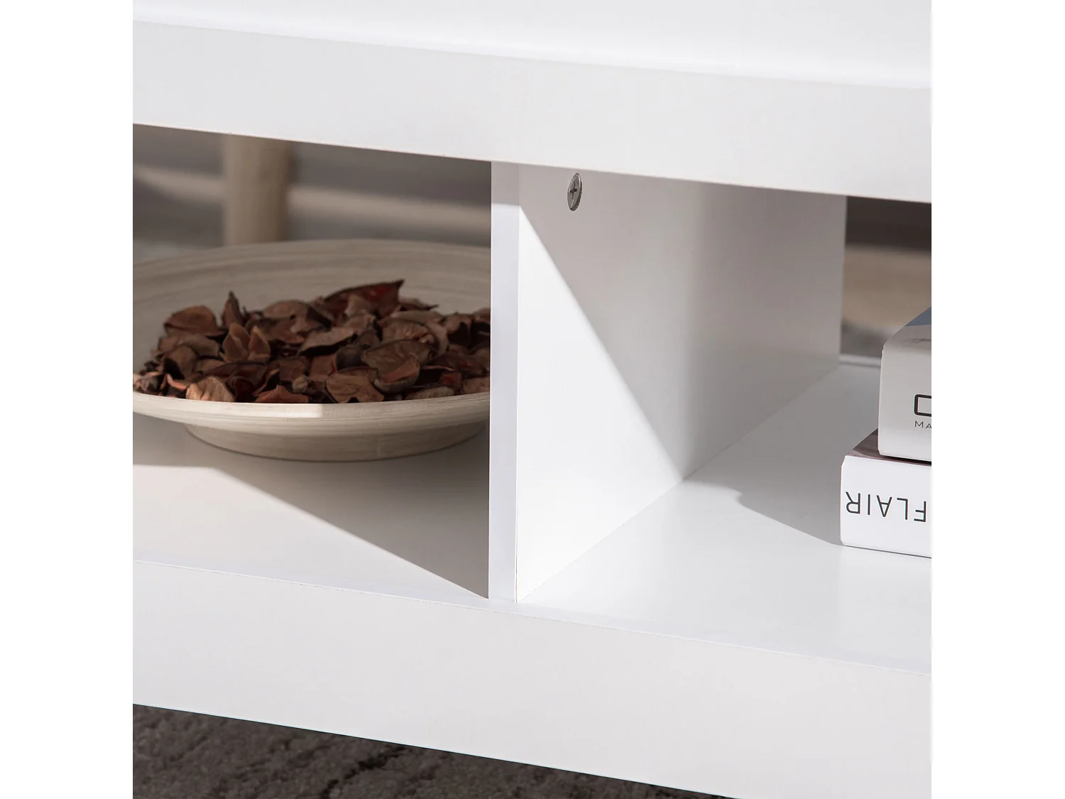 Mesa de centro elevable blanco 105x50x49 cm HOMCOM