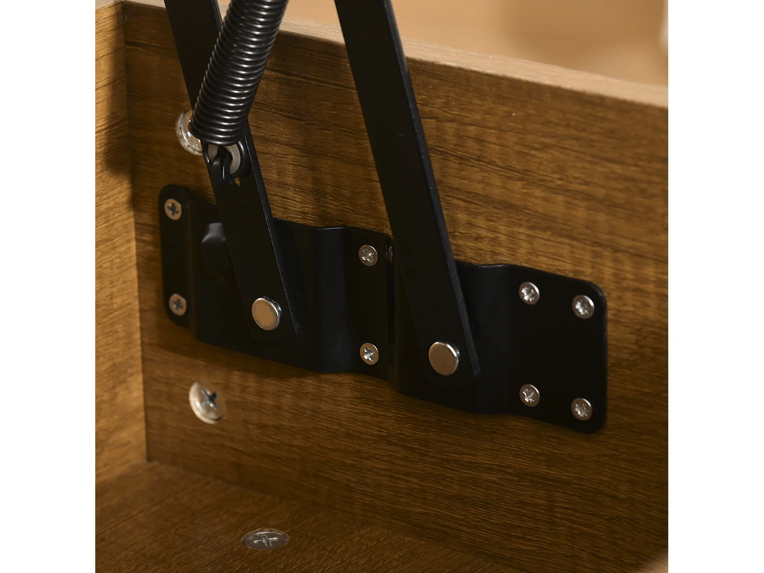 Mesa de centro elevable madera natural 90x60,5x45,5cm HOMCOM