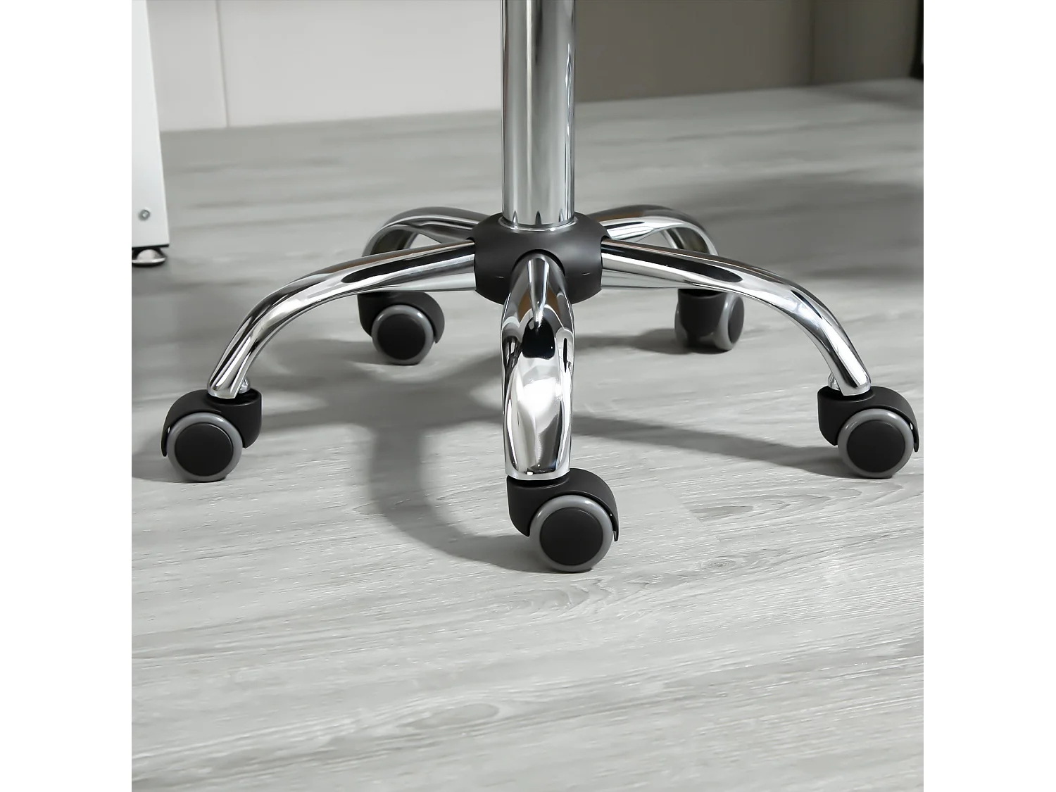 Taburete giratorio negro 35.5x35.5x63 cm HOMCOM