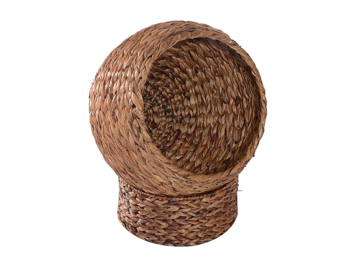 PawHut Panier chat lit chat cosy grand confort dim. 42L x 33l x 52H cm coussin moelleux beige inclus