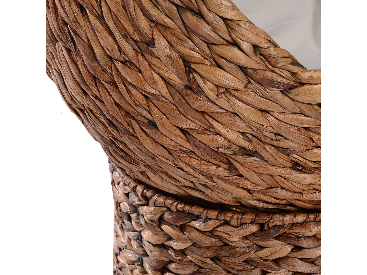 PawHut Panier chat lit chat cosy grand confort dim. 42L x 33l x 52H cm coussin moelleux beige inclus