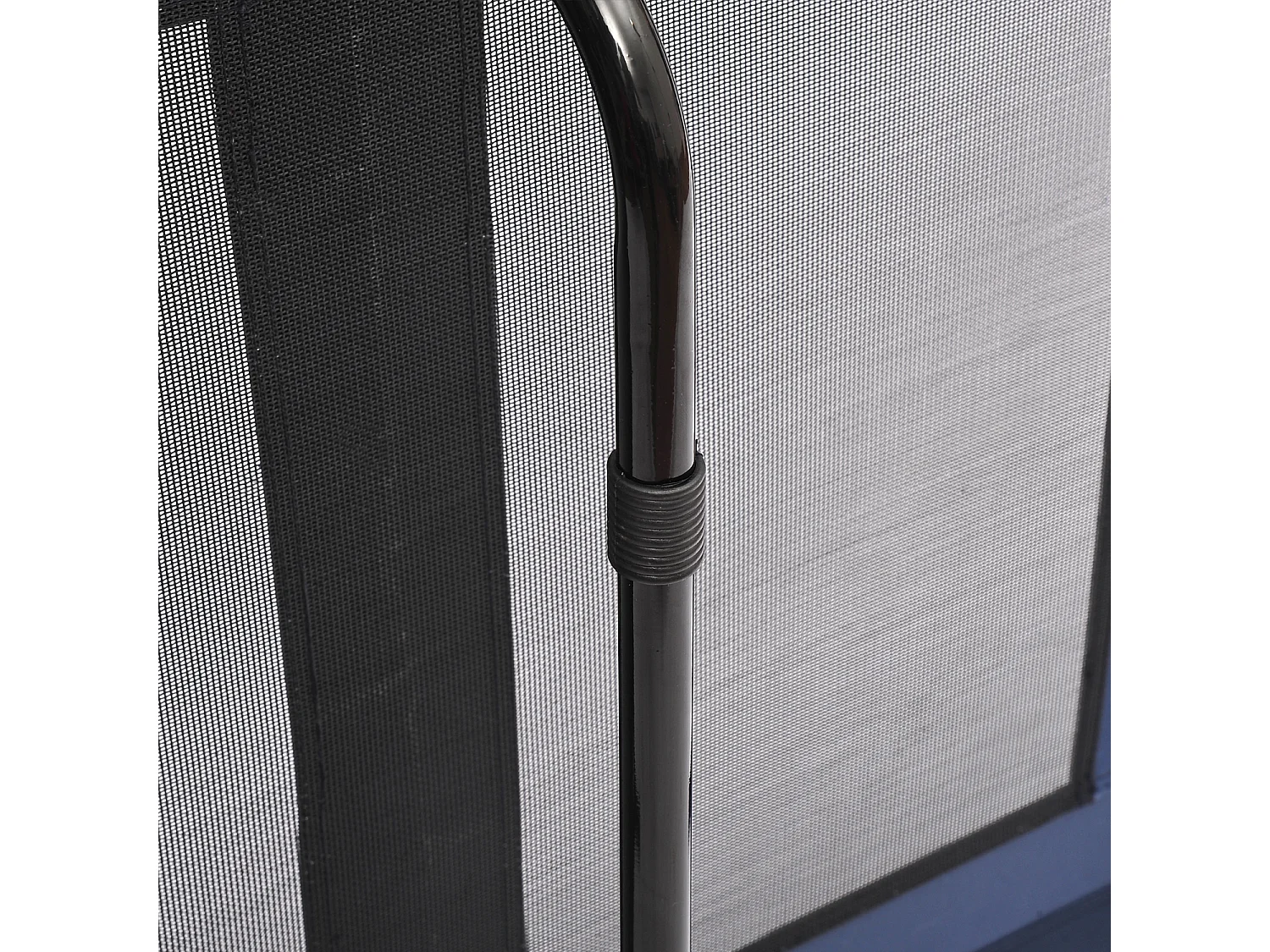 Lit sur pieds XXL pour chien chat lit de camp animal lit surélevé tissu oxford textilène micro-perforé 92L x 76l x 18H cm bleu marine