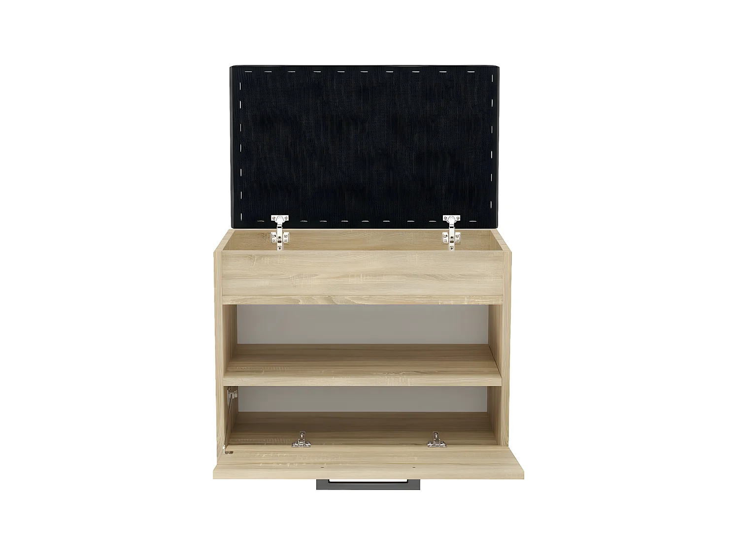 PARMI - Meuble à chaussures style scandinave entrée - 60x35x49 - Banc avec rangement