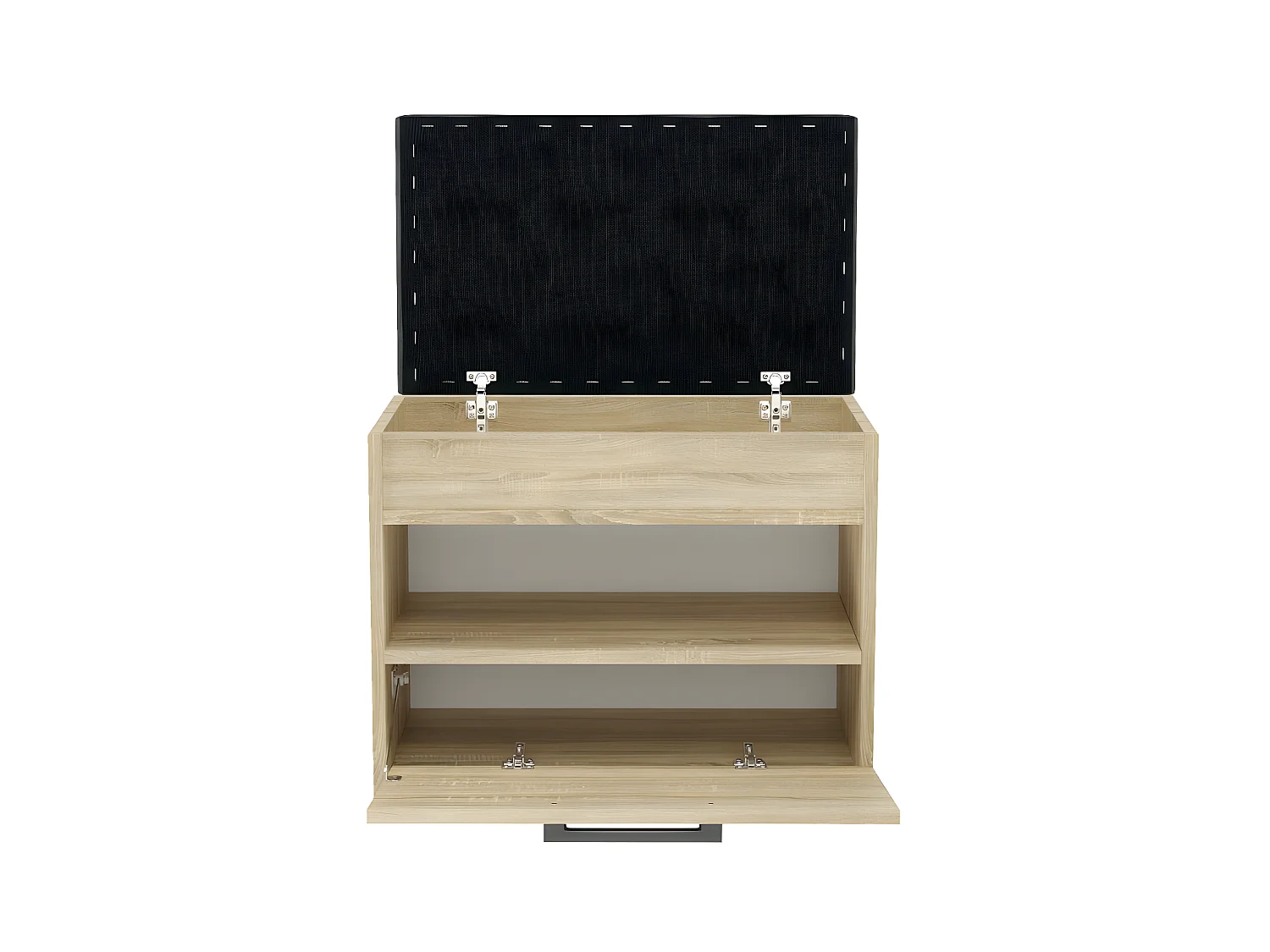 PARMI - Meuble à chaussures style scandinave entrée - 60x35x49 - Banc avec rangement