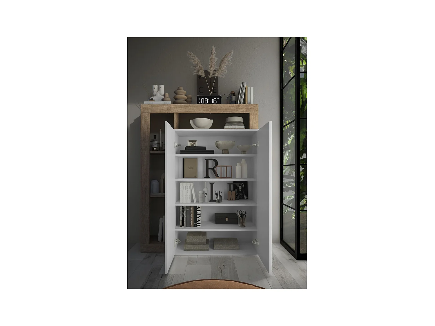 Meuble à chaussures 20 paires H139 cm - HAMBURG