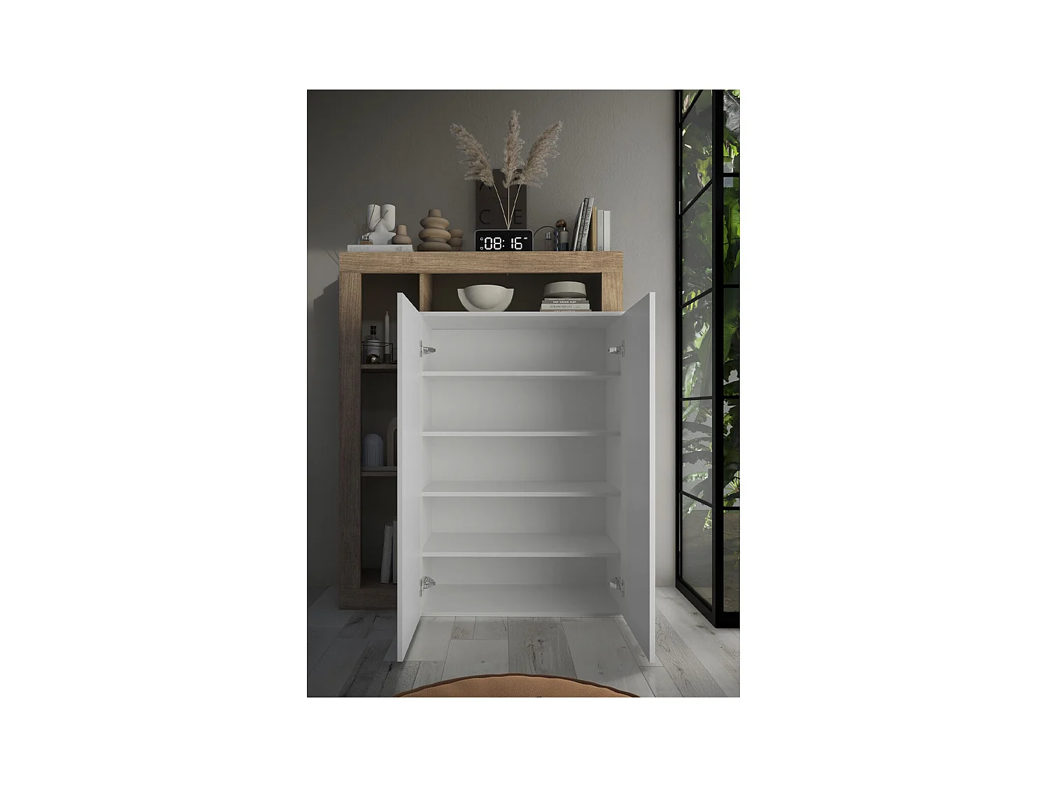 Meuble à chaussures 20 paires H139 cm - HAMBURG