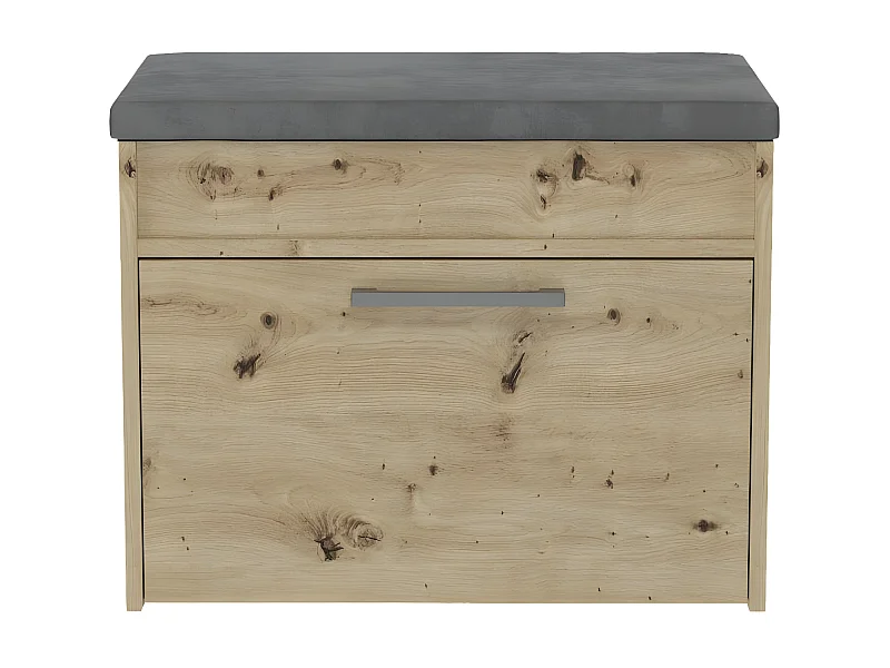 PARMI - Mueble de entrada zapatero estilo escandinavo - 60x35x49 - Banco con almacenaje