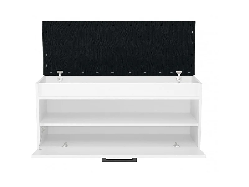 PARMI - Scarpiera da ingresso in stile scandinavo - 100x35x49 - Panca con contenitore