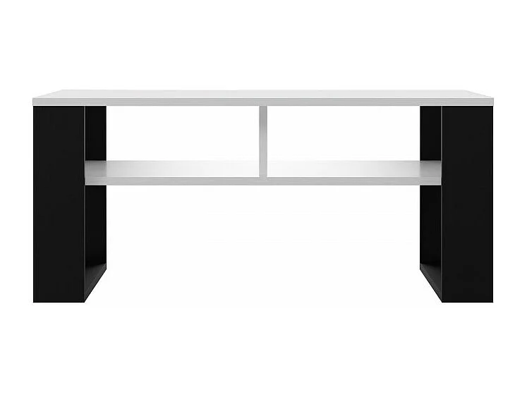 AUREA - Tavolino rettangolare in stile Loft - Dimensioni 90x58x50 cm - Tavolino con 2 ripiani