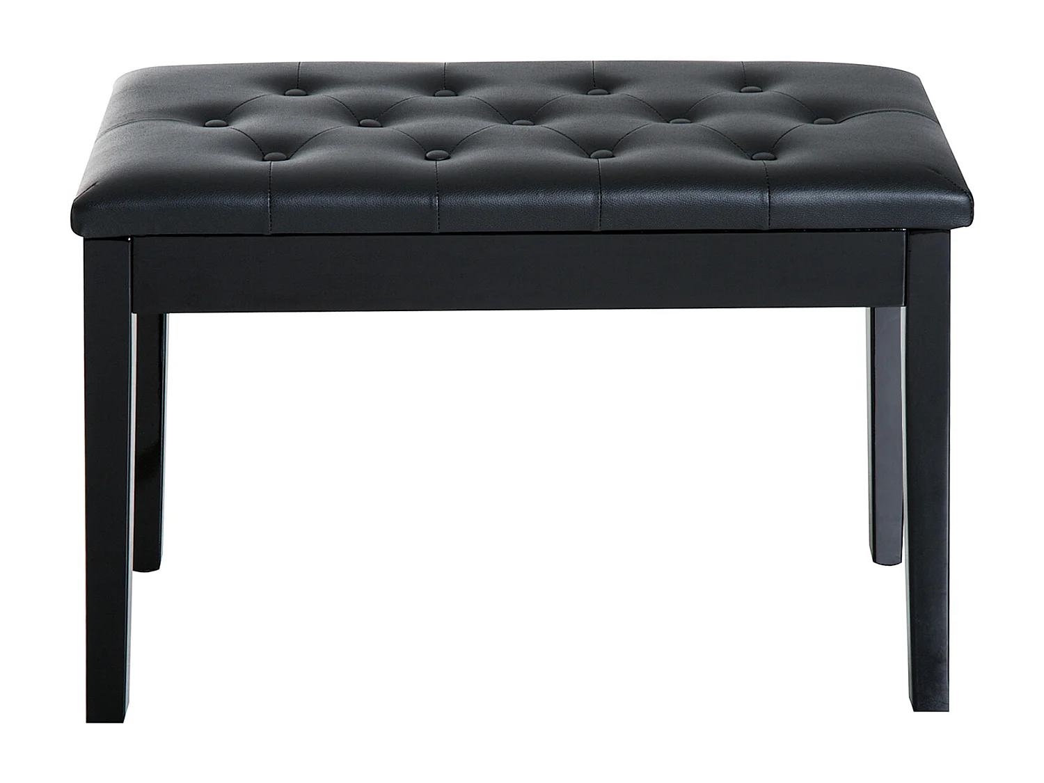 Taburete de piano negro 76x36x50 cm HOMCOM