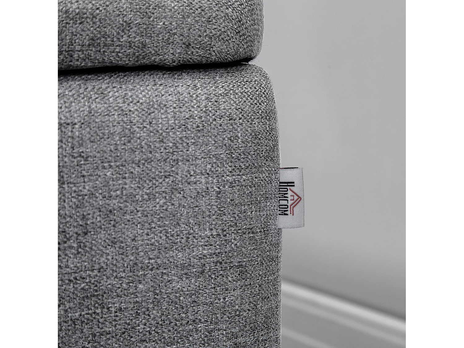 Banco de almacenaje gris 102x40x39.5 cm HOMCOM