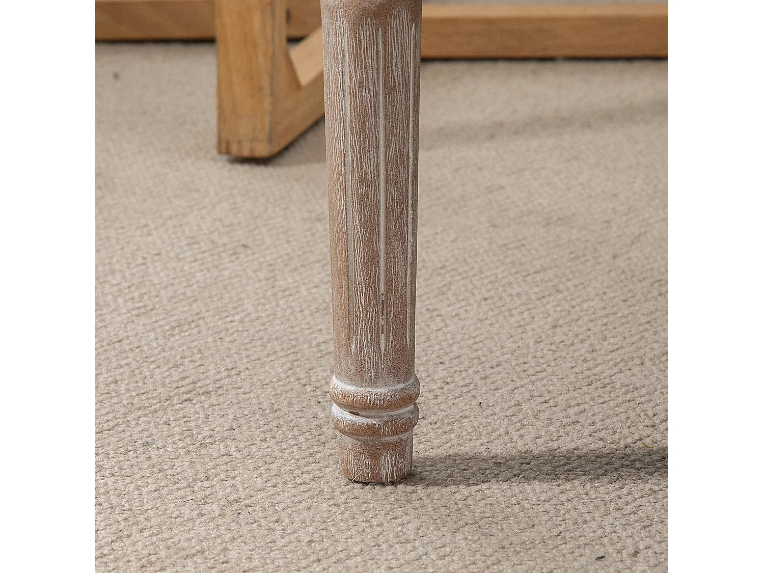 Taburete para pie de cama beige 80x40x43 cm HOMCOM