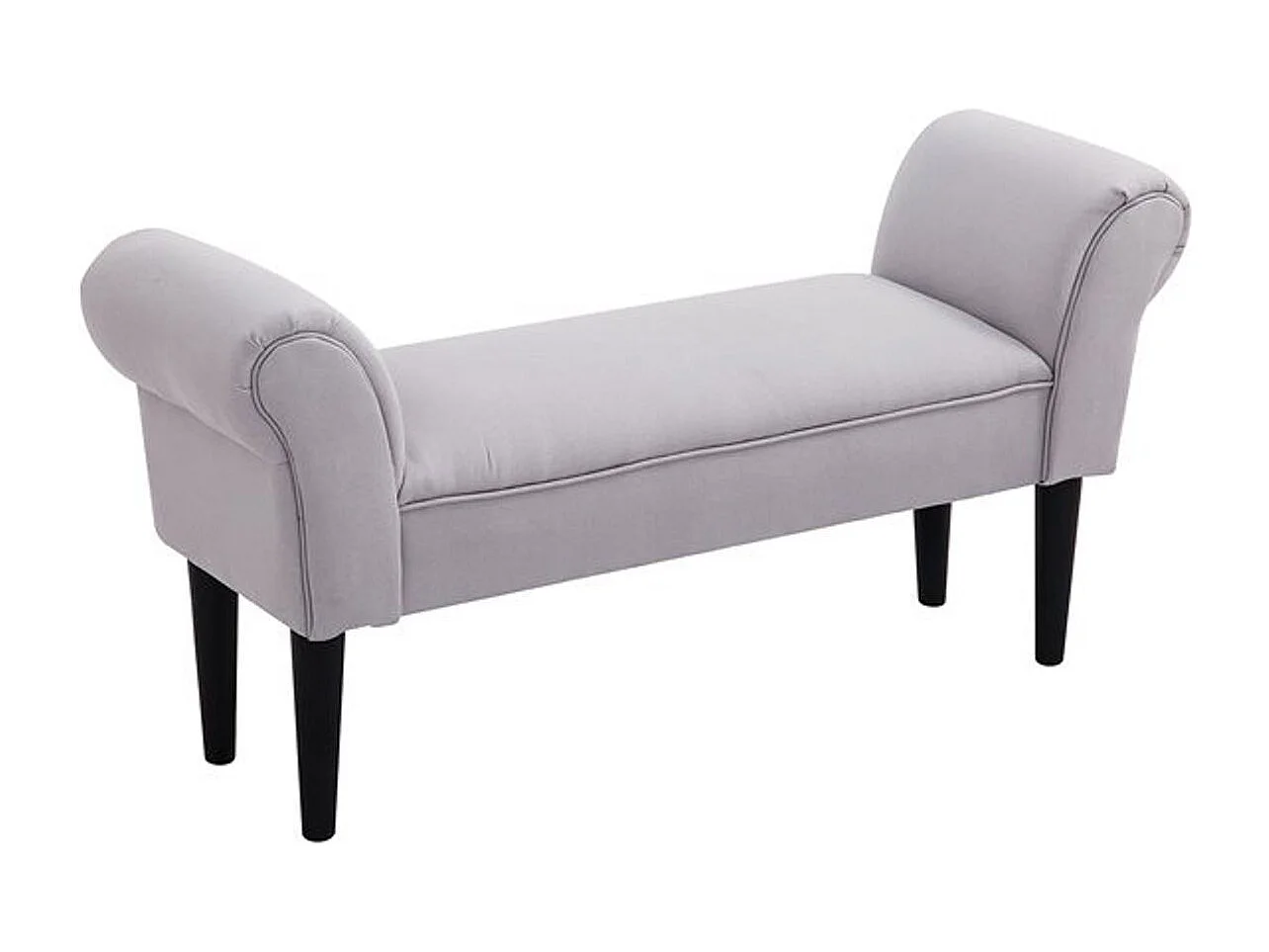 Banco de cama gris 102x36x51cm HOMCOM