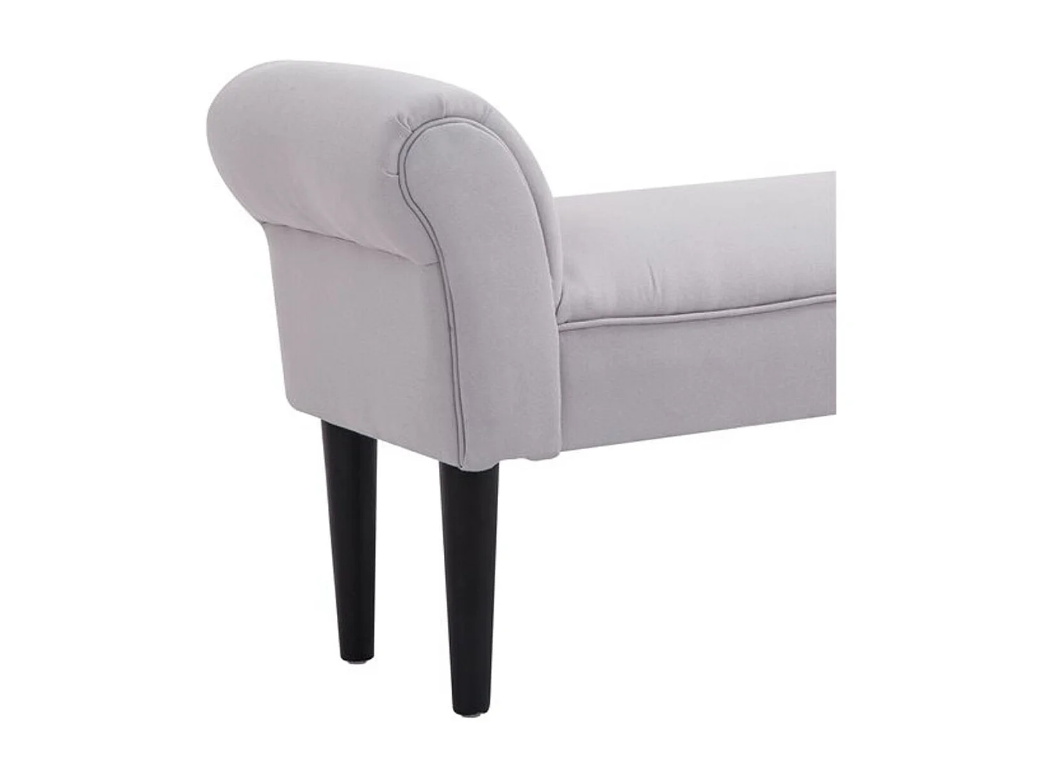 Banco de cama gris 102x36x51cm HOMCOM