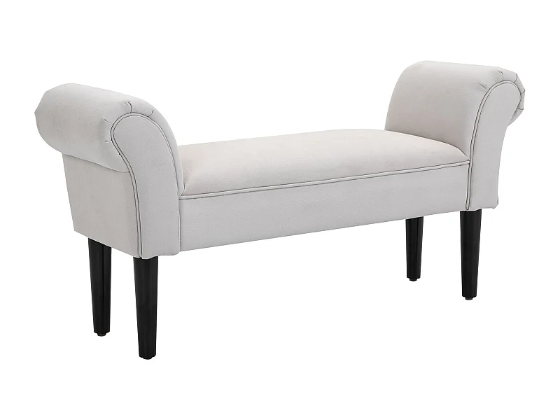 Banco de cama gris 102x36x51cm HOMCOM