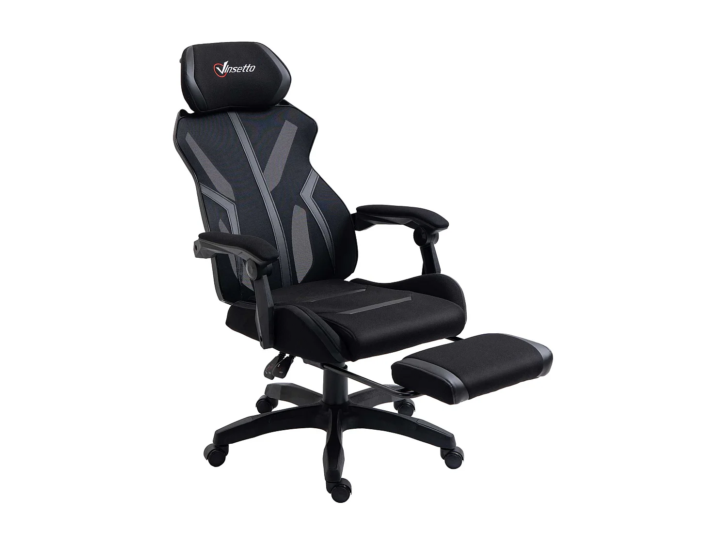 Silla de oficina negro 65x65x129 cm Vinsetto