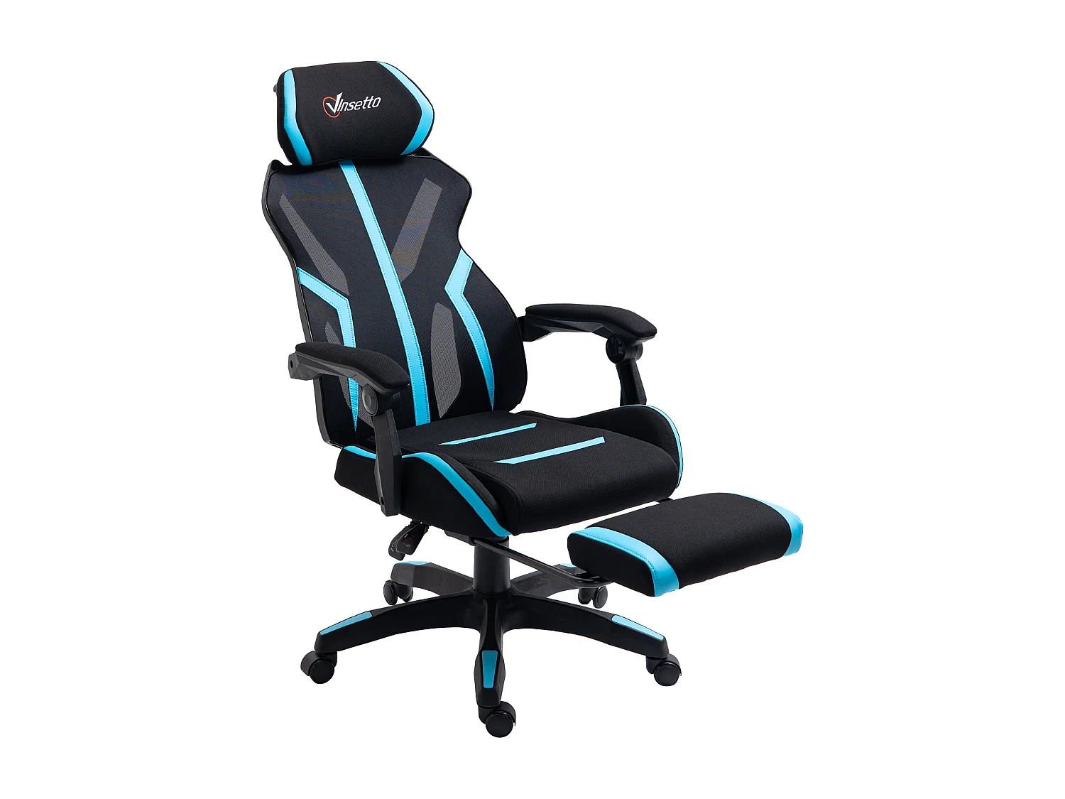 Silla de oficina azul 65x65x129 cm Vinsetto