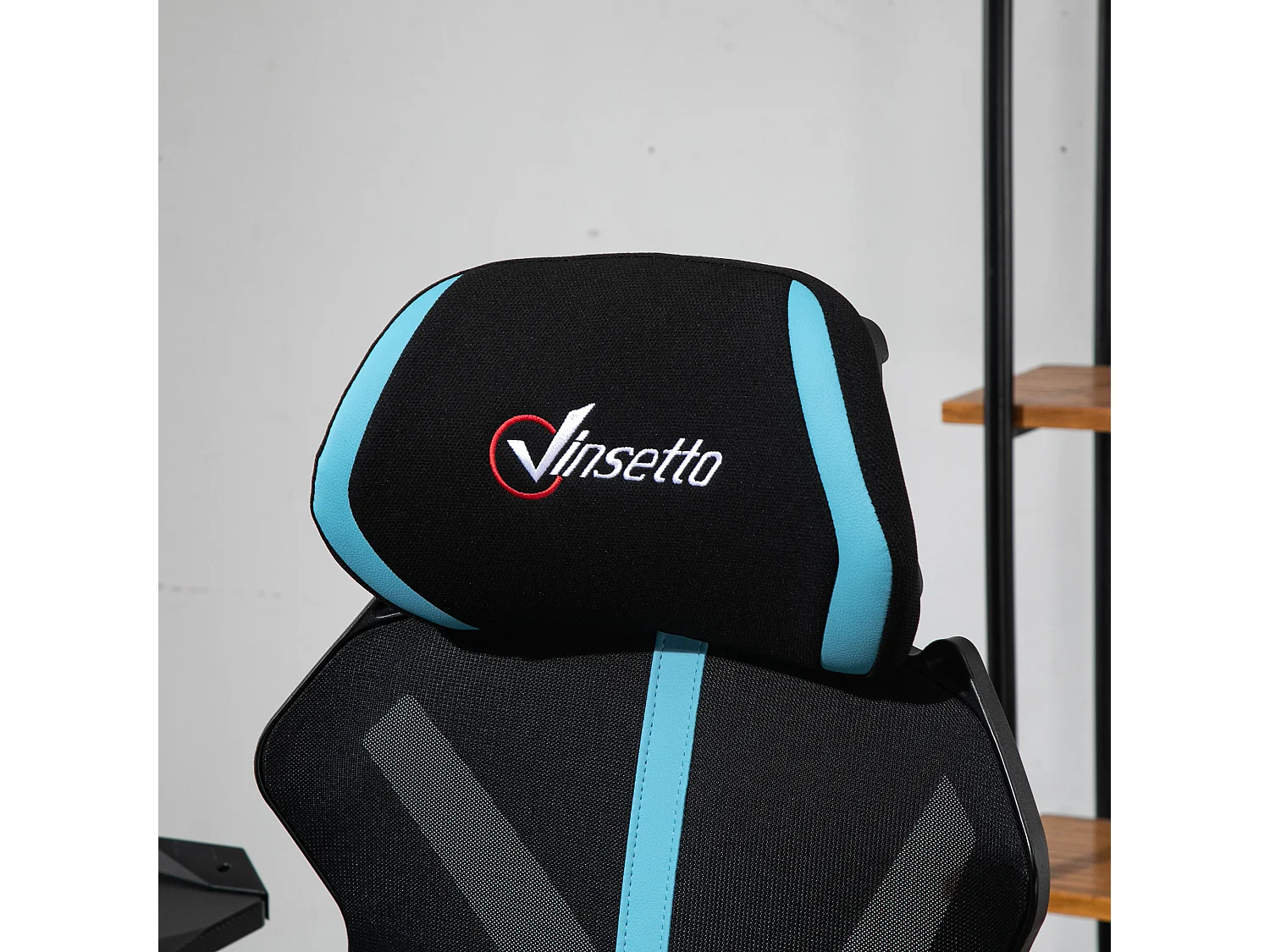 Silla de oficina azul 65x65x129 cm Vinsetto