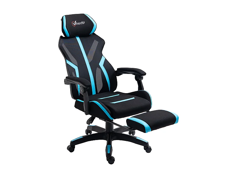 Silla de oficina azul 65x65x129 cm Vinsetto