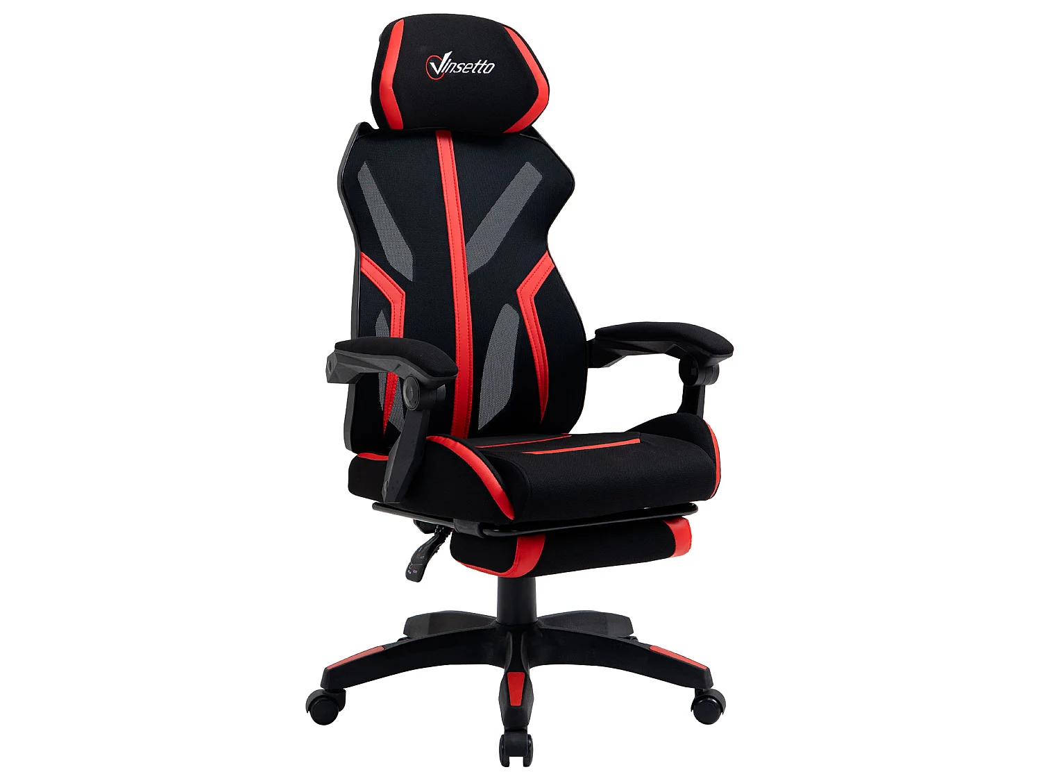 Silla de oficina rojo 65x65x129 cm Vinsetto