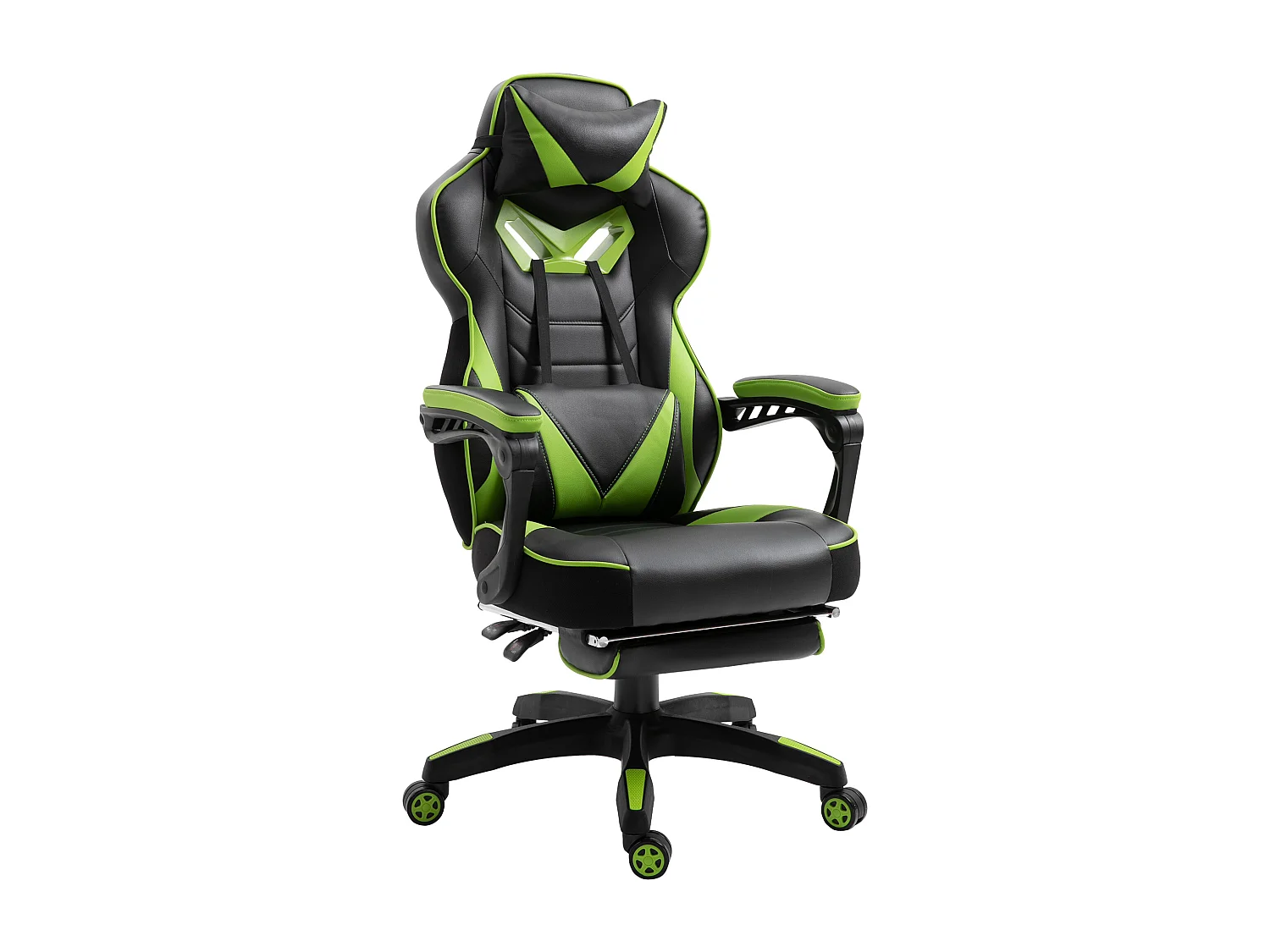 Silla para gaming verde 65x70x128.5 cm Vinsetto