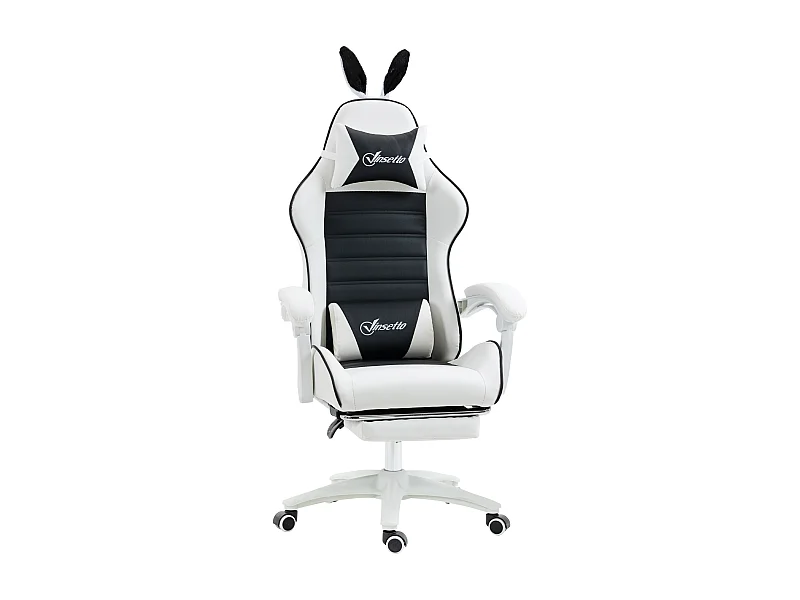 Silla gaming negro 65x63x142 cm Vinsetto