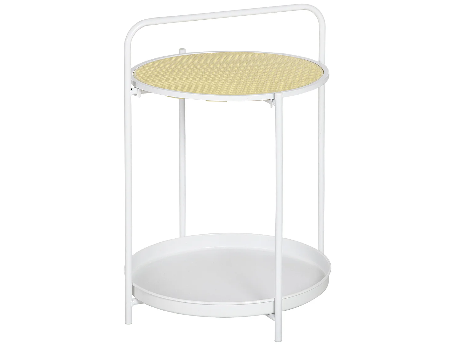 Mesa auxiliar blanco 43.5x42.5x60 cm HOMCOM