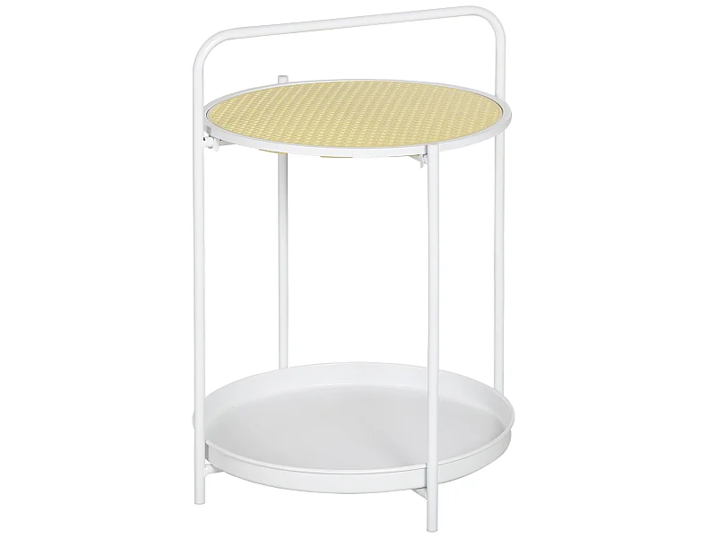 Mesa auxiliar blanco 43.5x42.5x60 cm HOMCOM