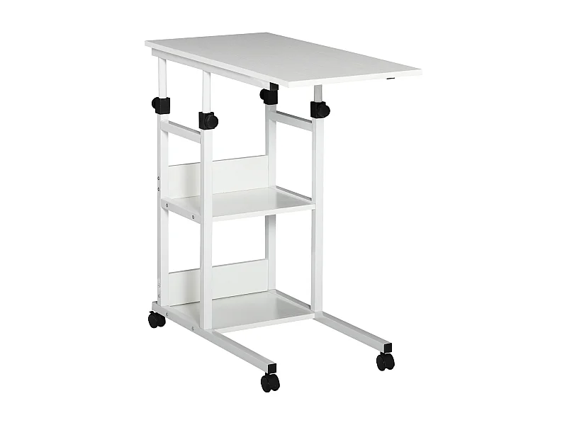 Mesa auxiliar de sofá blanco 80x40x82 cm HOMCOM
