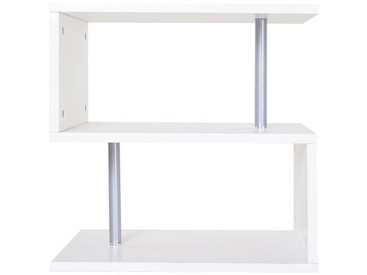 Mesa de centro café blanco 50x50x50 cm HOMCOM