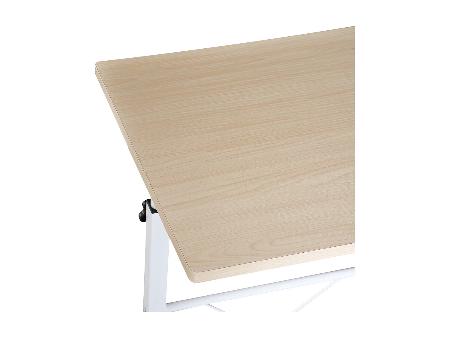 Mesa de ordenador blanco y madera 60x40x78 cm HOMCOM